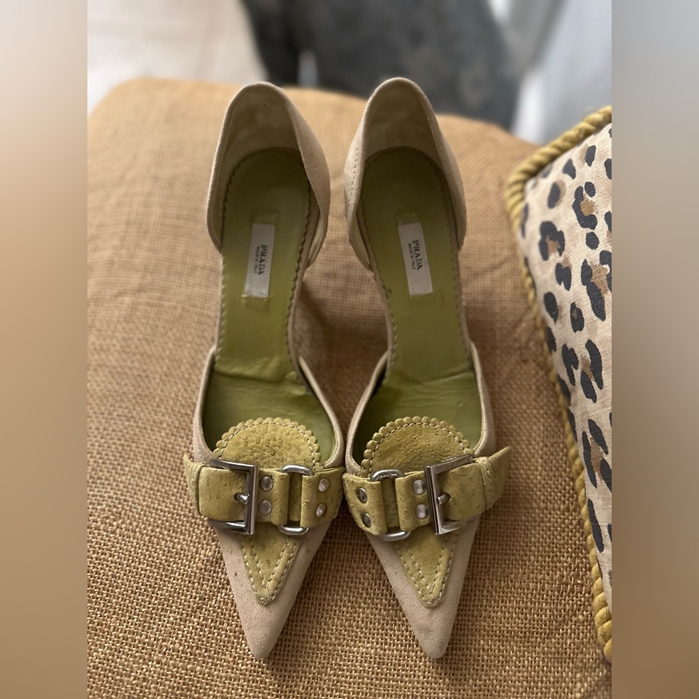 Prada D’Orsay Kitten Heels Early 2000’s